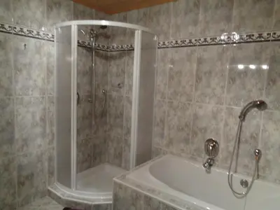 Ein Badezimmer in der Unterkunft Ferienwohnung Roswitha