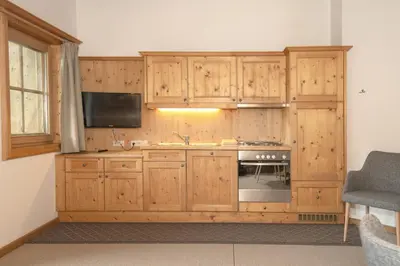Küche/Küchenzeile in der Unterkunft Gästehaus Larch