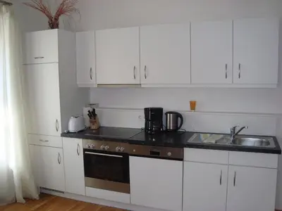 Küche/Küchenzeile in der Unterkunft Appartements Altes Gericht