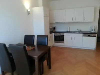 Küche/Küchenzeile in der Unterkunft Appartements Altes Gericht