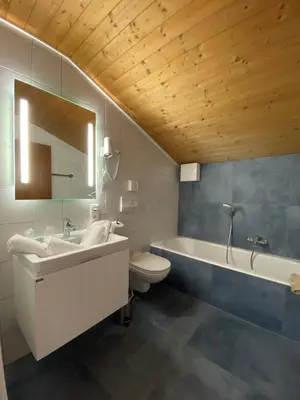 Ein Badezimmer in der Unterkunft Pension Haus in der Sonne