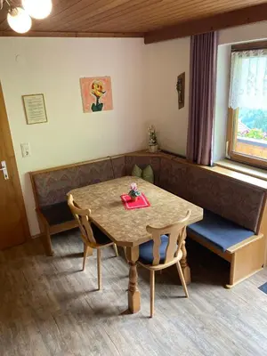 Ein Sitzbereich in der Unterkunft Bloserhof Hauser