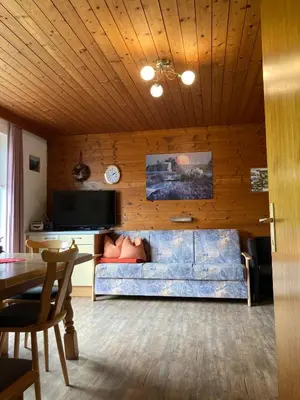 Ein Sitzbereich in der Unterkunft Bloserhof Hauser