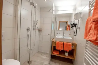 Ein Badezimmer in der Unterkunft Gasthof Weberbauer
