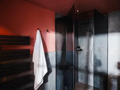 Ein Badezimmer in der Unterkunft Landgasthof Hotel Linde