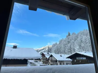 Appartement Riverview im Winter