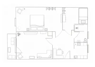 Grundriss der Unterkunft Appartement Riverview