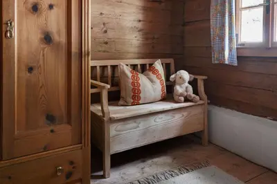 Ein Bett oder Betten in einem Zimmer der Unterkunft Das Pumphaus