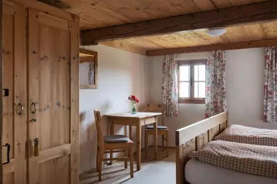 Ein Bett oder Betten in einem Zimmer der Unterkunft Das Pumphaus