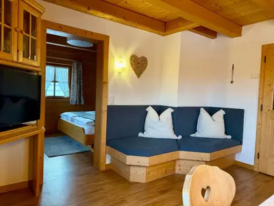 Ein Bett oder Betten in einem Zimmer der Unterkunft Steigerhütte
