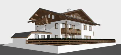 Das Gebäude in dem sich die Ferienwohnung befindet