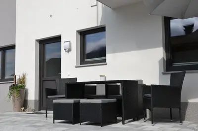Ein Balkon oder eine Terrasse in der Unterkunft Apart Bergluft
