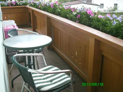 Ein Balkon oder eine Terrasse in der Unterkunft Ferienwohnungen Egger