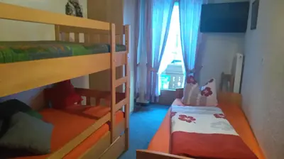 Ein Bett oder Betten in einem Zimmer der Unterkunft Ferienwohnungen Egger
