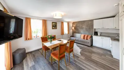 Küche/Küchenzeile in der Unterkunft Hotel Garni & Appartements Ilgerhof