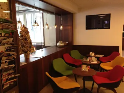 Ein Sitzbereich in der Unterkunft Hotel Garni & Appartements Ilgerhof