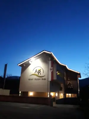 Das Gebäude in dem sich die Ferienwohnung befindet