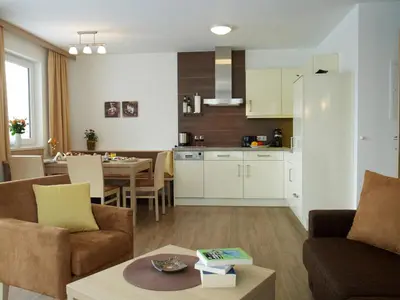 Küche/Küchenzeile in der Unterkunft Apart Resort Rabl