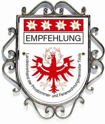 Ein Zertifikat, Auszeichnung, Logo oder anderes Dokument, das in der Unterkunft Appartementhaus Charisma ausgestellt ist