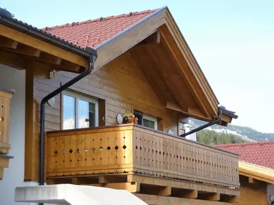 Ein Balkon oder eine Terrasse in der Unterkunft Haus Heijnen, Berggluck Apartment