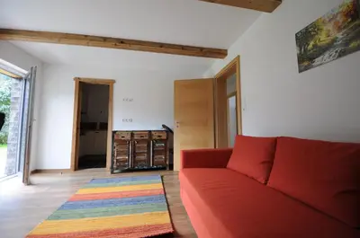 Ein Sitzbereich in der Unterkunft Haus Astner