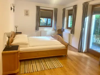 Ein Bett oder Betten in einem Zimmer der Unterkunft Haus Hislop