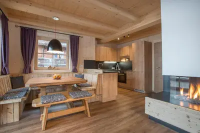 Küche/Küchenzeile in der Unterkunft Alpenchalet Stadlpoint