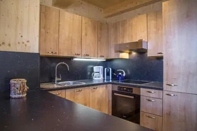 Küche/Küchenzeile in der Unterkunft Alpenchalet Stadlpoint