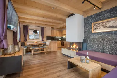 Küche/Küchenzeile in der Unterkunft Alpenchalet Stadlpoint