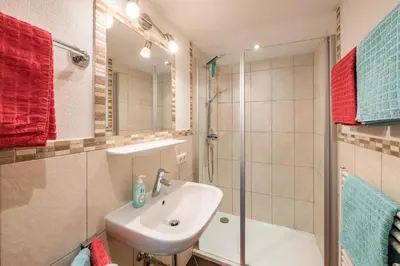 Ein Badezimmer in der Unterkunft Biohof Vorderreith
