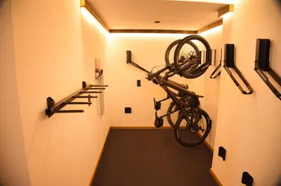 Das Fitnesscenter und/oder die Fitnesseinrichtungen in der Unterkunft Haus Alexander