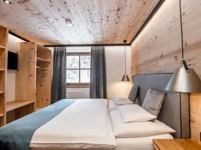 Ein Bett oder Betten in einem Zimmer der Unterkunft Appartementhaus Trixl