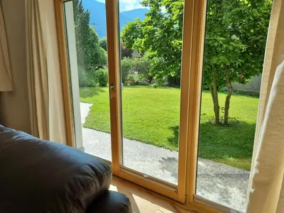 Ein Garten an der Unterkunft Ferienwohnungen Strass im Zillertal