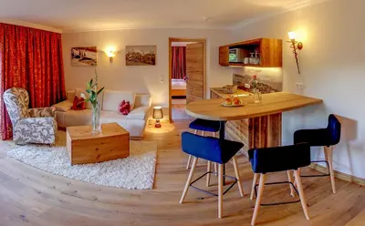 Ein Sitzbereich in der Unterkunft Serviced Apartments VILLA LICHT