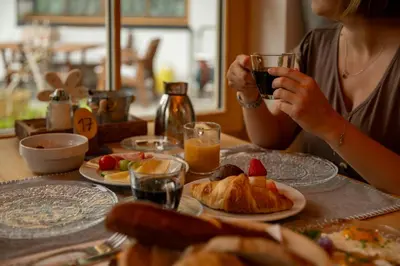 Essen im Bed & Breakfast oder in der Nähe