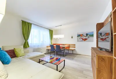 Ein Sitzbereich in der Unterkunft Appartement Diamond