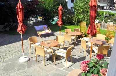 Ein Patio oder anderer Außenbereich in der Unterkunft Pension Schmidinger