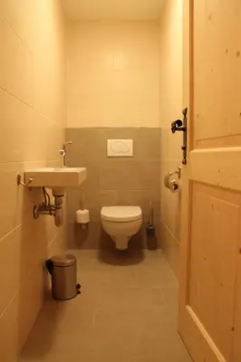 Ein Badezimmer in der Unterkunft Chalet Alte Mühle
