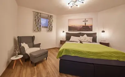 Ein Bett oder Betten in einem Zimmer der Unterkunft Hochwart Apartment - in der Nähe der Liftstation Schönleiten