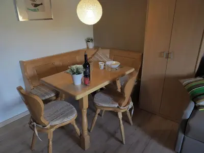 Ein Sitzbereich in der Unterkunft Sonnenalp Niederau