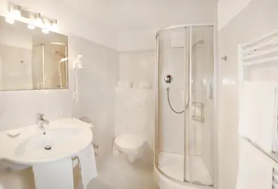 Ein Badezimmer in der Unterkunft Berghotel Hochfügen