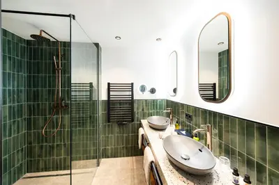 Ein Badezimmer in der Unterkunft Berghotel Hochfügen
