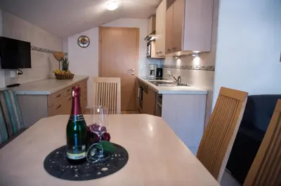 Küche/Küchenzeile in der Unterkunft Appartements Spitaler
