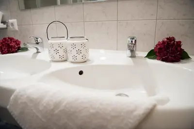 Ein Badezimmer in der Unterkunft Appartements Spitaler