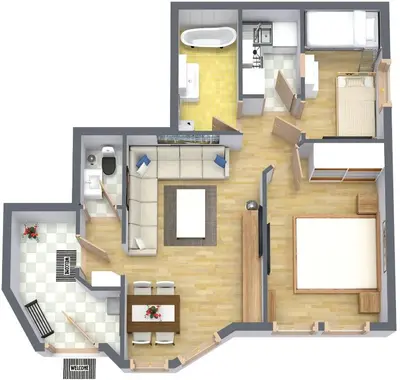 Grundriss der Unterkunft Monis Apartment