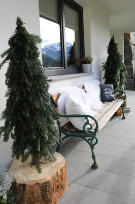 Ein Garten an der Unterkunft Apart Gerlossteinblick