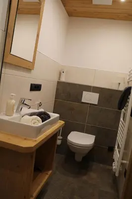 Ein Badezimmer in der Unterkunft Apart Gerlossteinblick