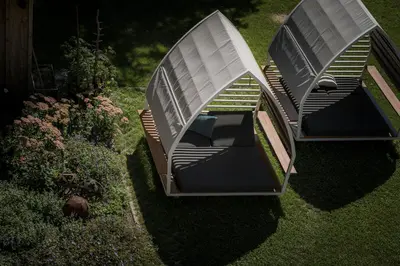 Ein Garten an der Unterkunft Appartement Zillertal Klee mit Restaurant KleemenTine