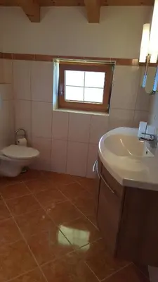 Ein Badezimmer in der Unterkunft Glaserhof
