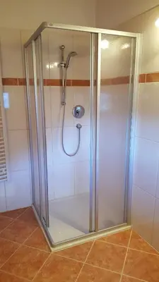 Ein Badezimmer in der Unterkunft Glaserhof
